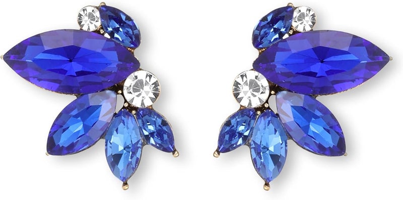 Spiritlele Sparkly Rhinestone Drop Earring Dainty Faux Crystal Earring Studs for Women Wedding Prom Party - Image 1
